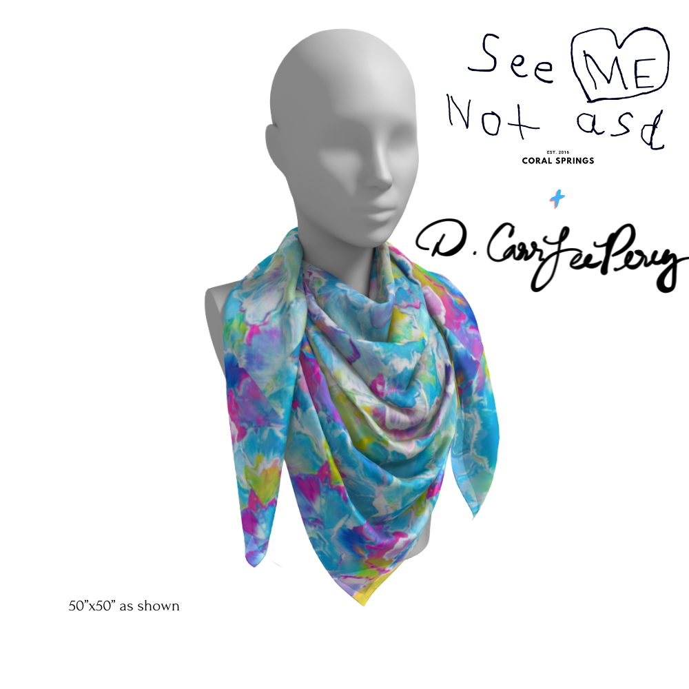 South Florida Winter 100% Silk Scarf