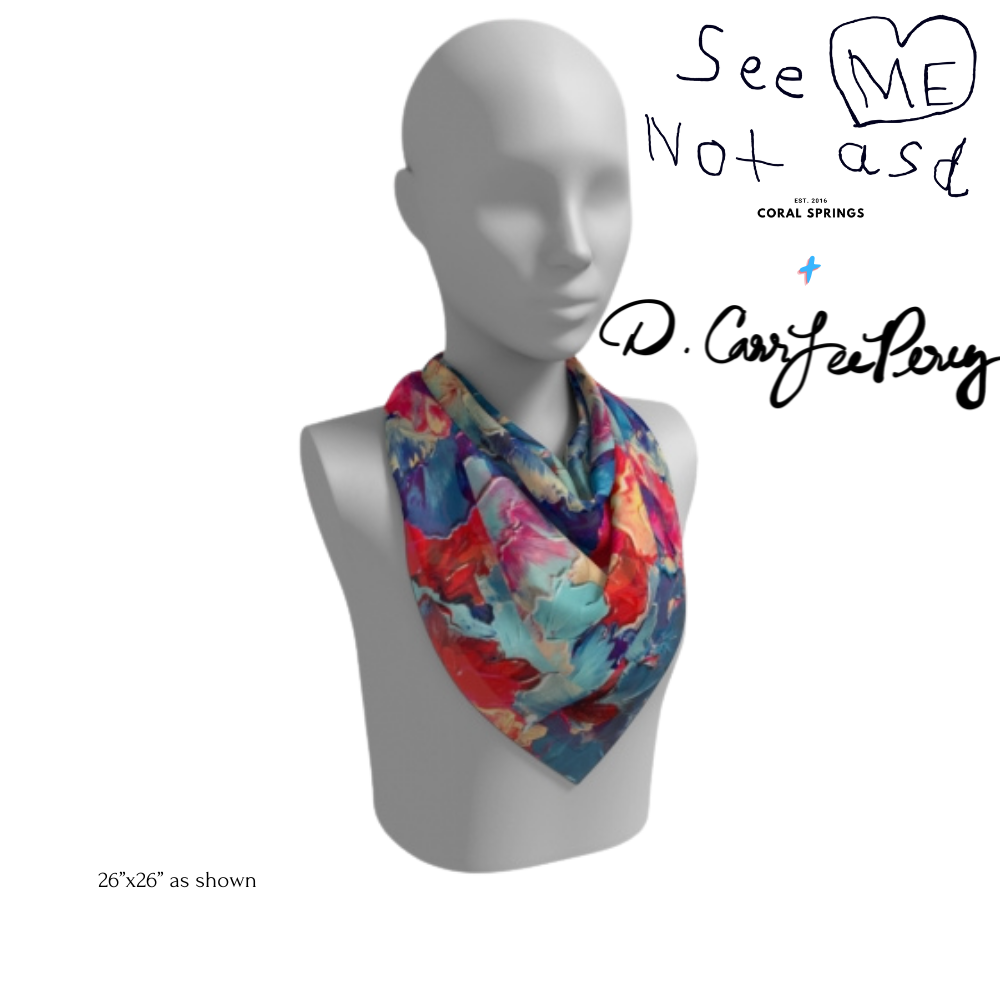 Unexpected Passion 100% Silk Scarf