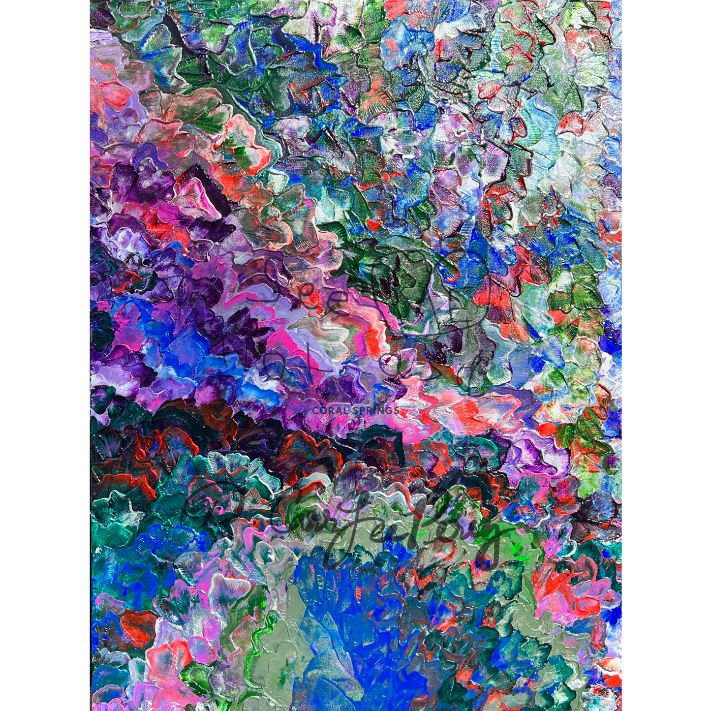 “Let the River Flow” - Original Painting by D.CarrLeePerez