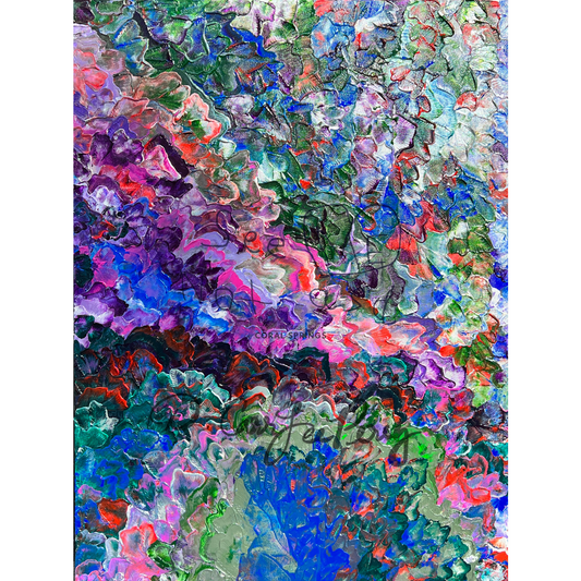 “Let the River Flow” - Original Painting by D.CarrLeePerez