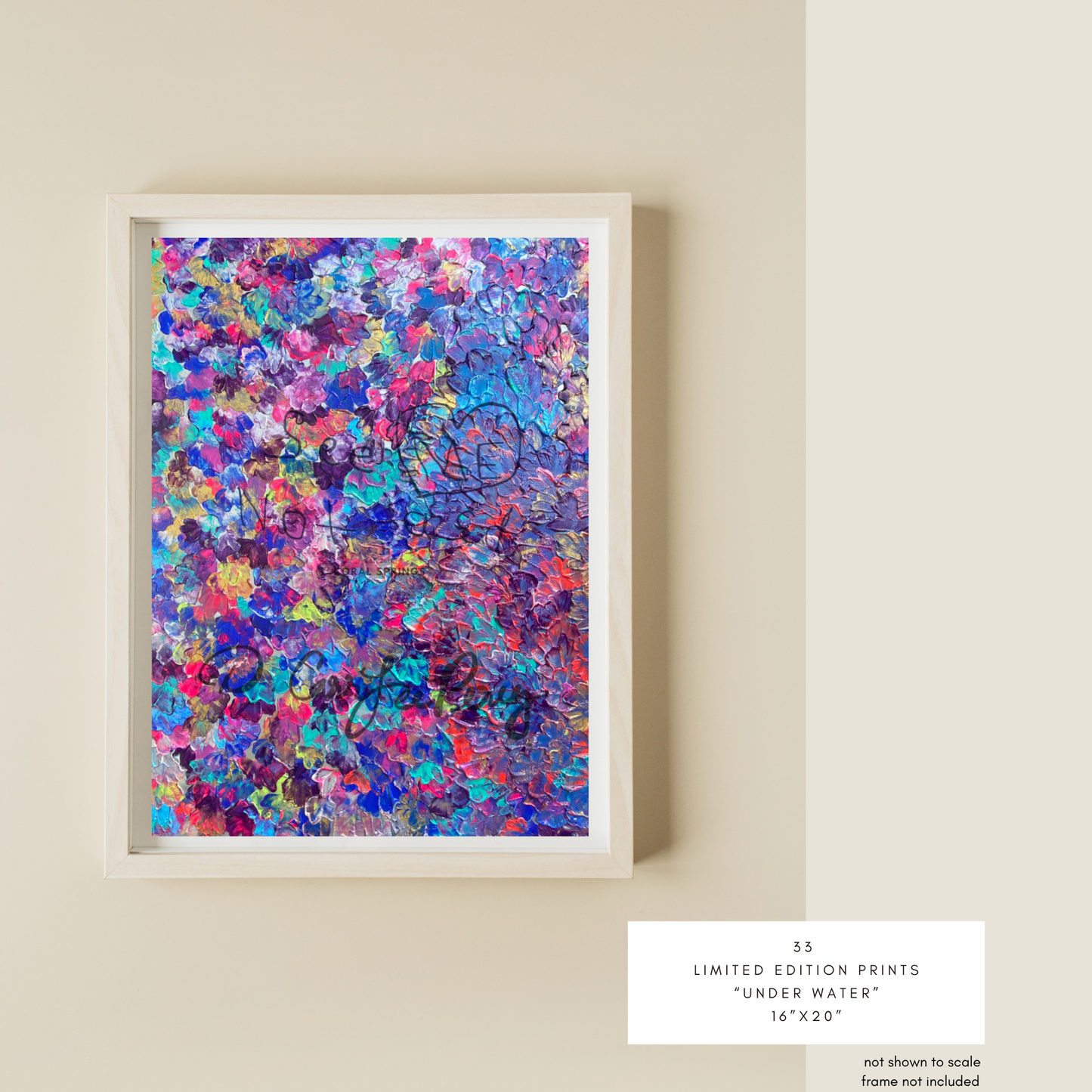 “Under Water” 33 Limited Edition Prints (16”x20”)