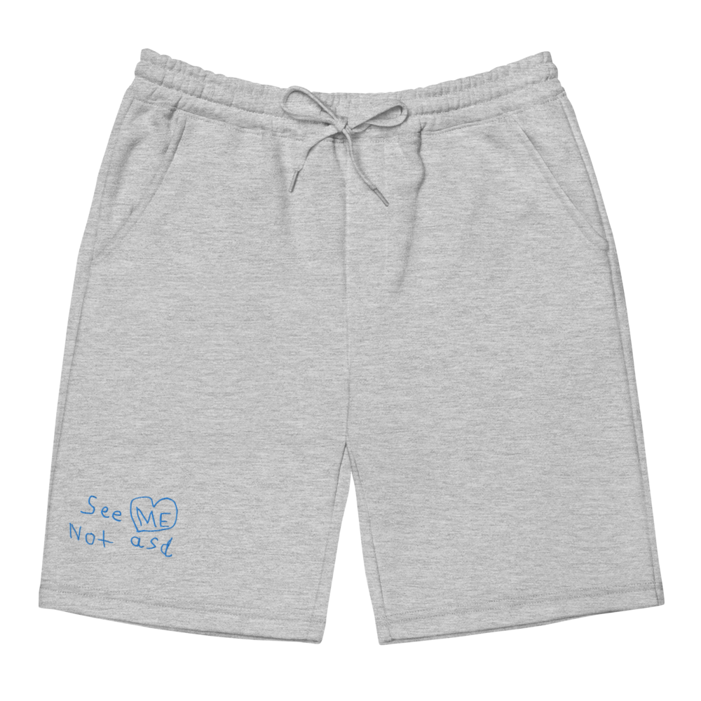 See ME Not asd® Logo Unisex Fleece Shorts
