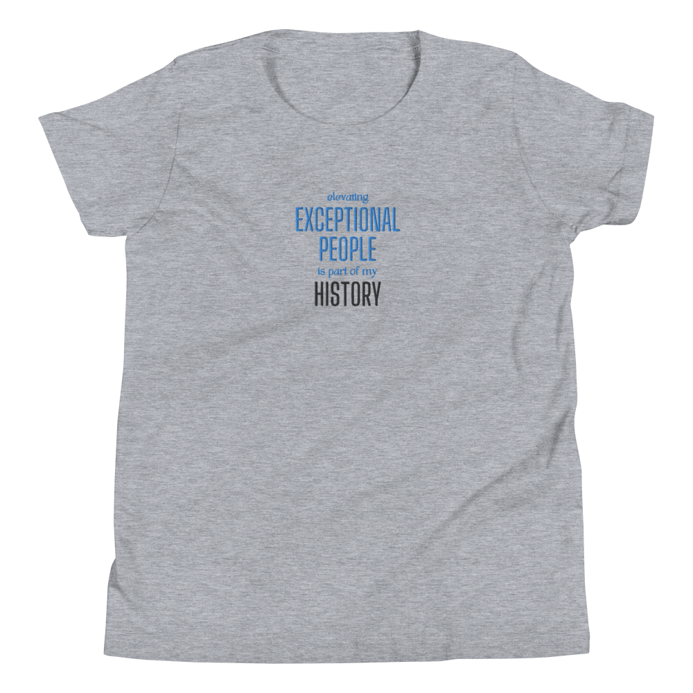 Creating Black History by Elevating- Youth Short Sleeve T-Shirt