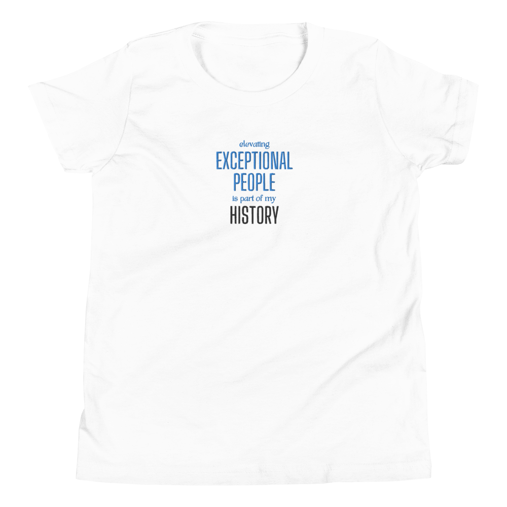Creating Black History by Elevating- Youth Short Sleeve T-Shirt
