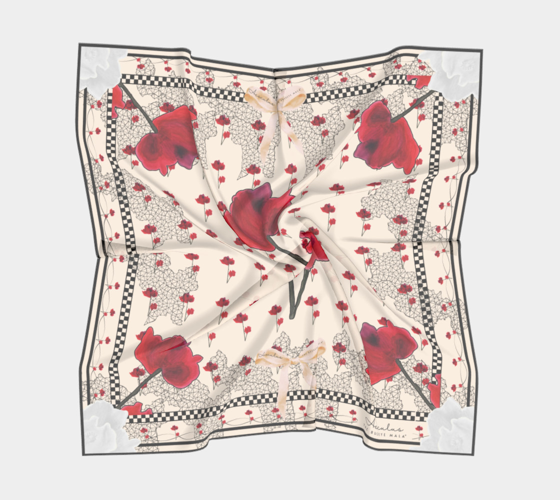 Poppy Reigns Silk Scarf