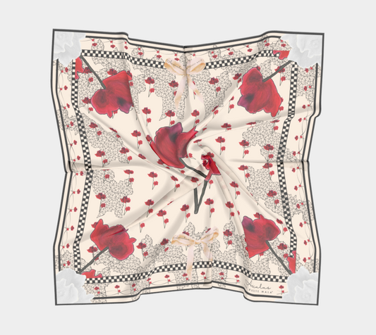 Poppy Reigns Silk Scarf