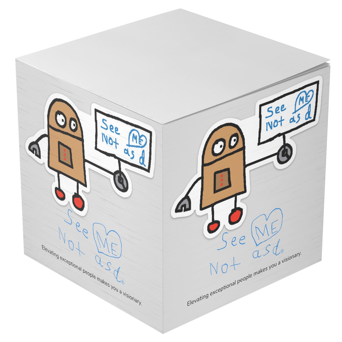 See ME Not asd® Avatar Post-It® Notes Cube