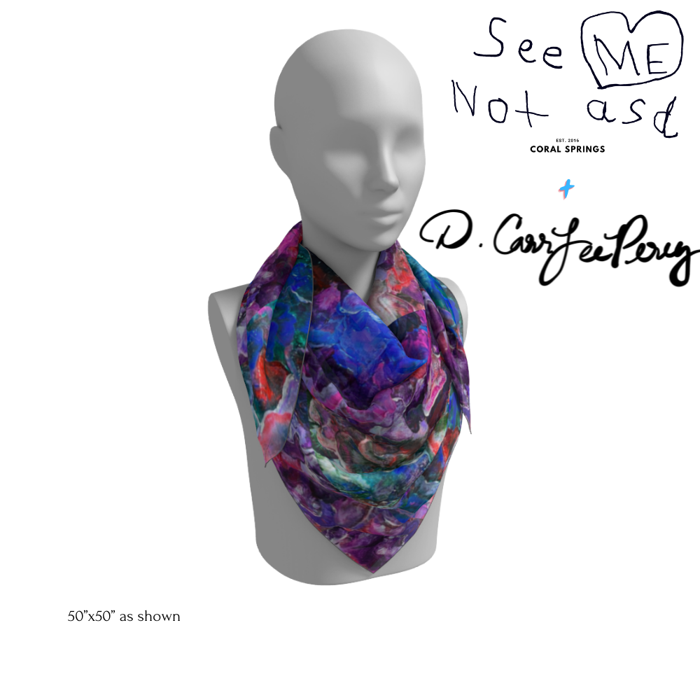 Let the River Flow 100% Silk Scarf