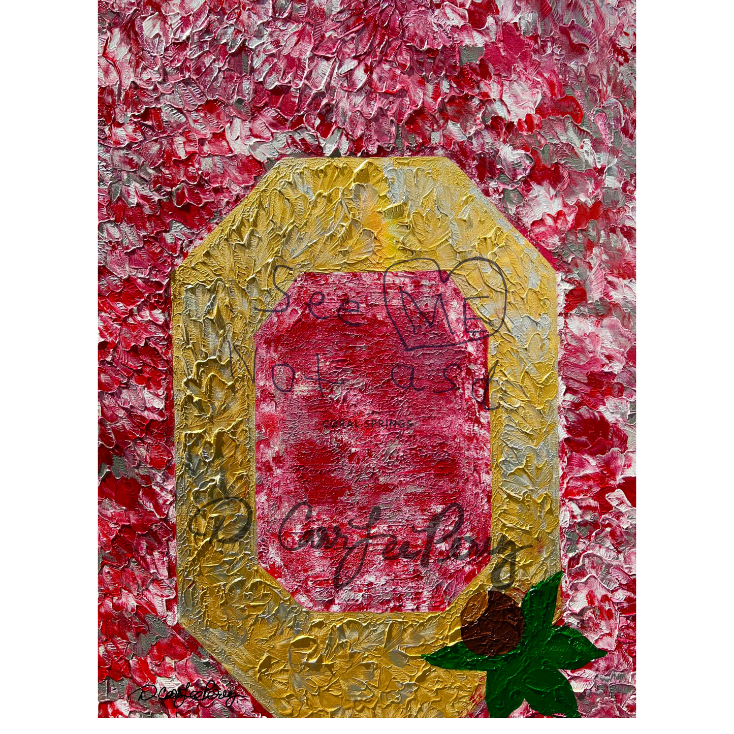 “A Golden Buckeye Tradition” - Original Painting by D.CarrLeePerez