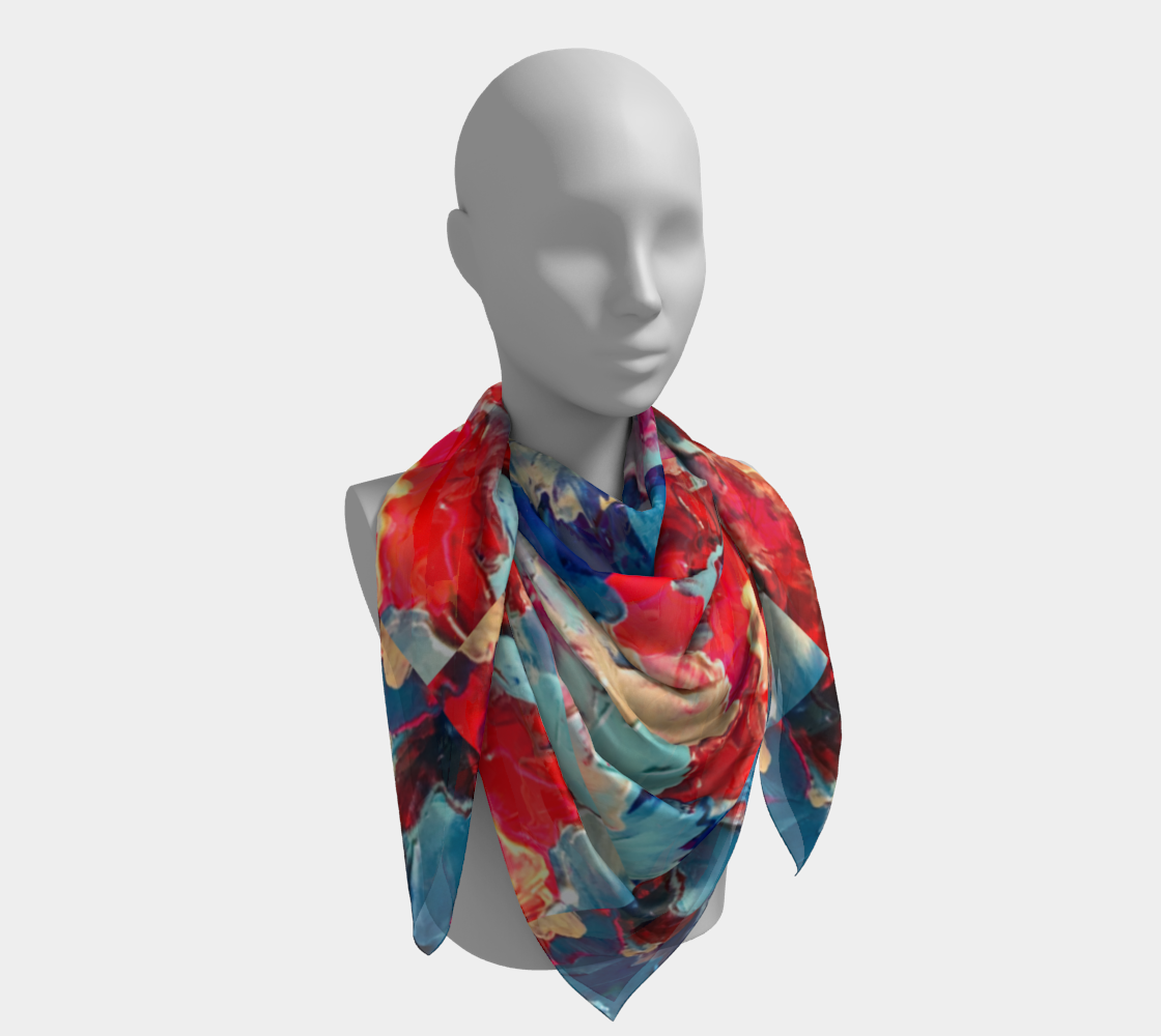 Unexpected Passion 100% Silk Scarf