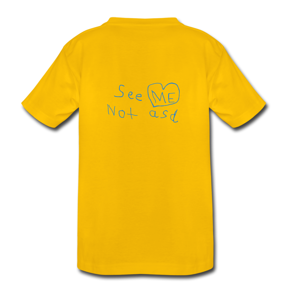 See ME Not asd Kids' Premium T-Shirt - sun yellow