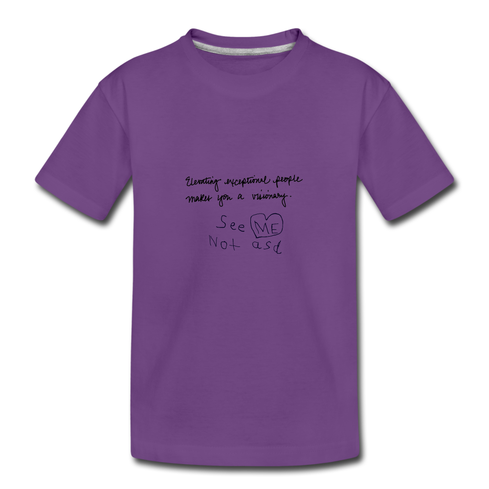 See ME Not asd Kids' Premium T-Shirt - purple