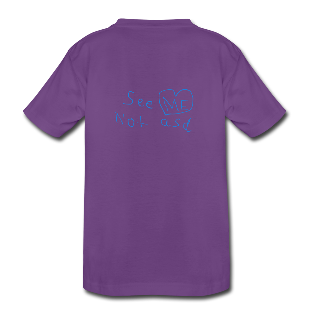 See ME Not asd Kids' Premium T-Shirt - purple