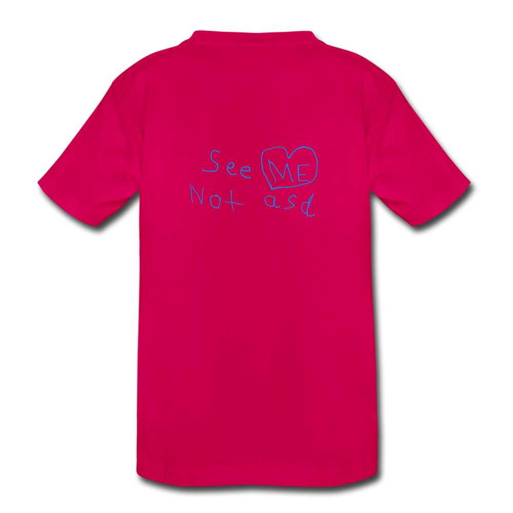 See ME Not asd Kids' Premium T-Shirt - dark pink