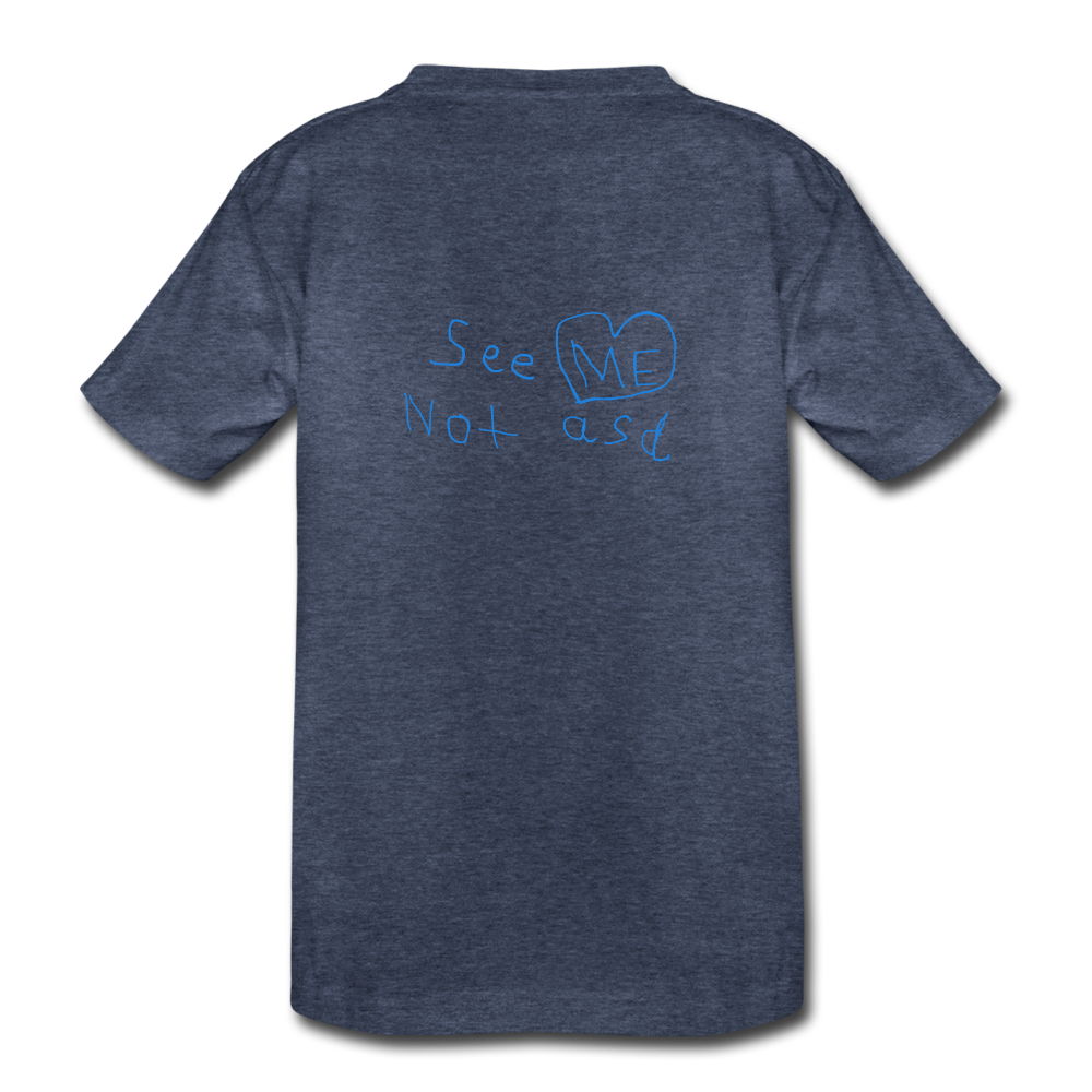 See ME Not asd Kids' Premium T-Shirt - heather blue